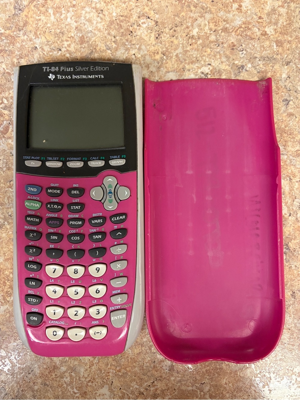 Texas Instruments TI-84 Plus Silver Edition Pink Graphing Calculator